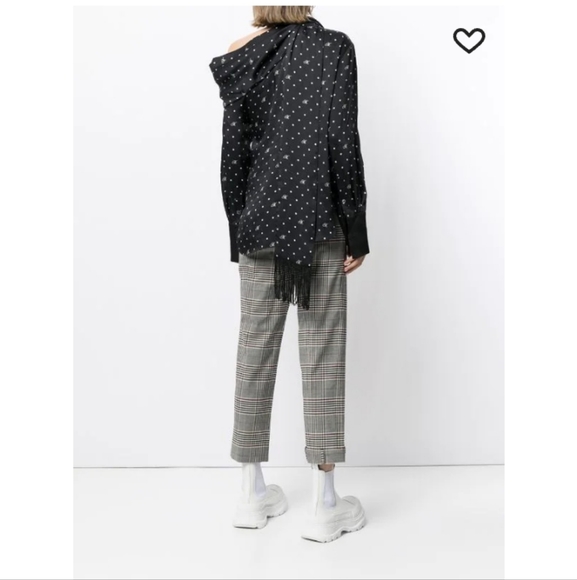 MONSE Long Sleeve Tie Neck Fringe - Picture 10 of 17